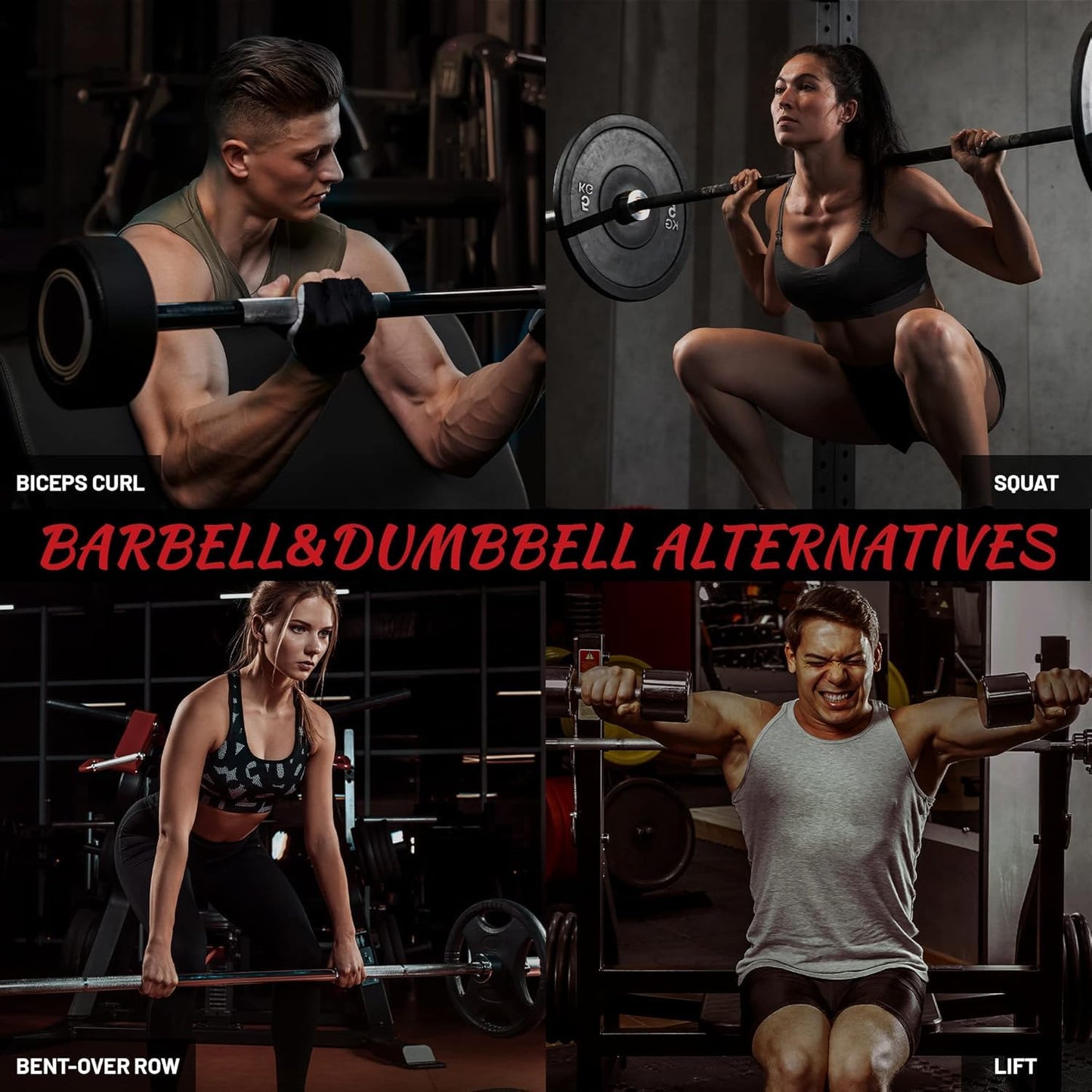 Fitvids Squat Lever Arm Plate Loaded Gym Fitness Equipment Curls Rows Guided Deadlifts Black
