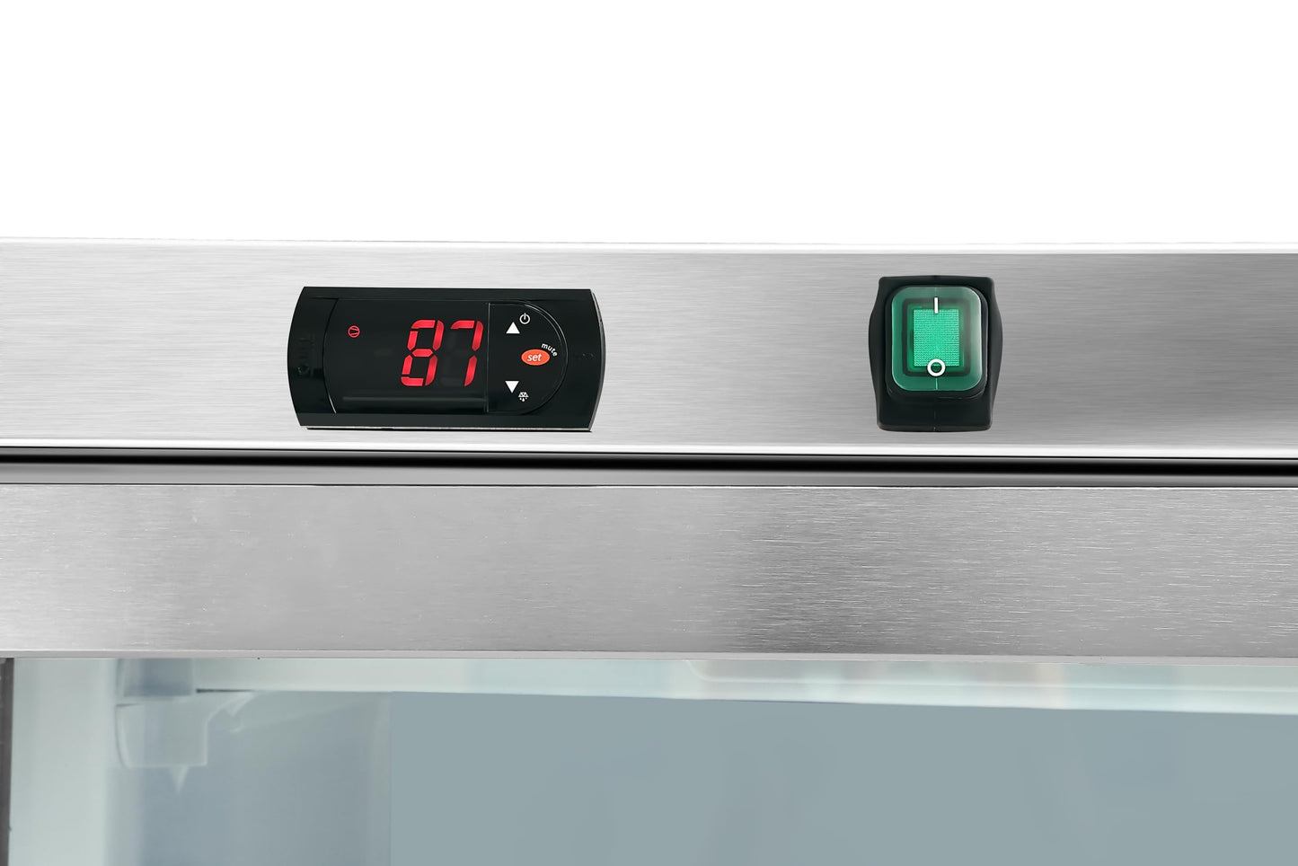 KoolMore 21 Cu. Ft. Commercial Freezer with Glass Door in White - Manual Defrost (KM-FMD20WGD)