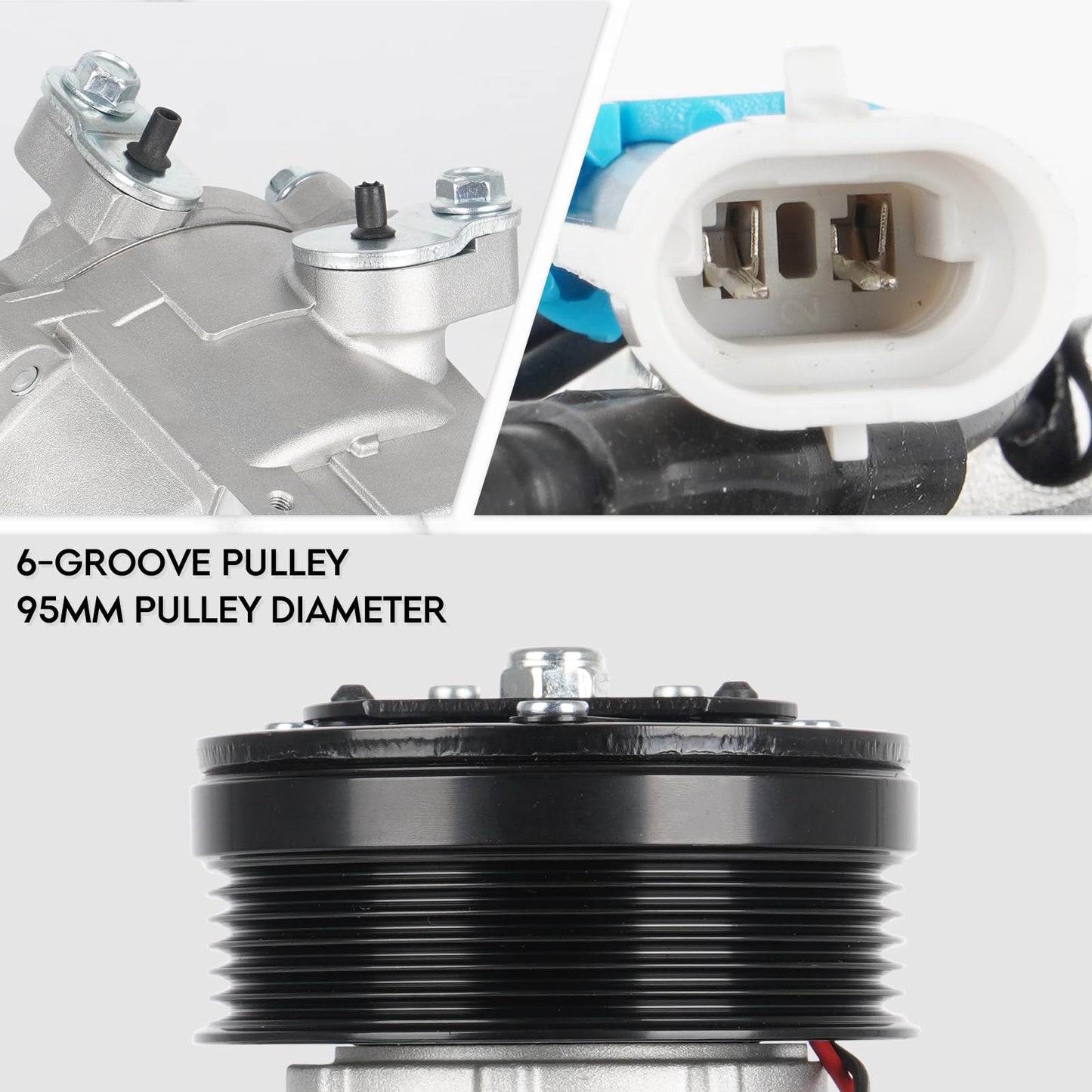 New AC Air Condition Compressor w/Clutch for 2013-2018 Chevrolet Sonic L4 1.8L 1.8 (NOT for 1.4L Engine; for manual temp control only), 29167C, 42699130