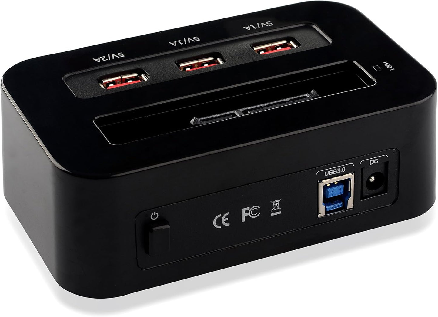 Cable Matters 3.0 2.5 Inch 3-Port SuperSpeed USB SATA Hard Drive Docking Station with USB Charging Hub
