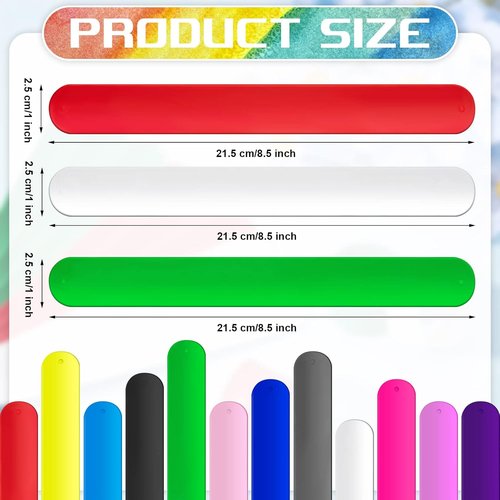 Leyndo Wrapping Paper Roll Holder Clips - 24 Silicone Snap Bands with Covered Metal Strips | 1 x 9 in for Gift Wrapping (Multi Colors)