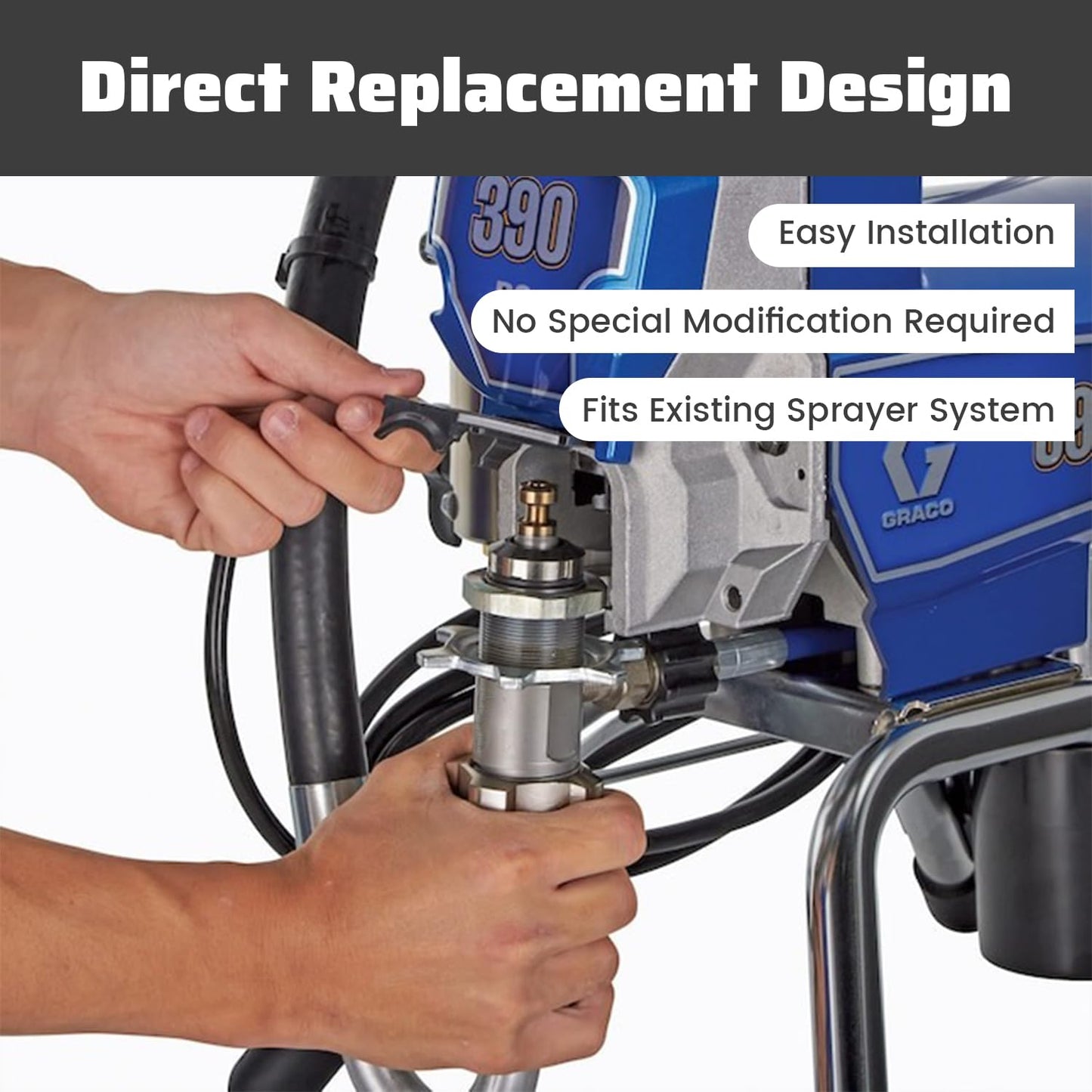 Aftermarket Express Pump Replacement Compatible with Graco PC390, PC395, PC490, PC495 & PC595 (2015 and Newer) – Replaces Part 17J552
