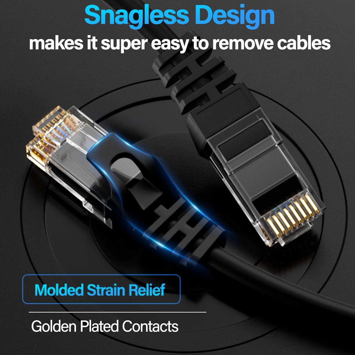 TuokaJu Cat6 10Gbps 3 6, Cat6 6 Ethernet Cable ft, UTP Ethernet Cable Cat Flexible Bare Copper Cable, Cat Network Cable