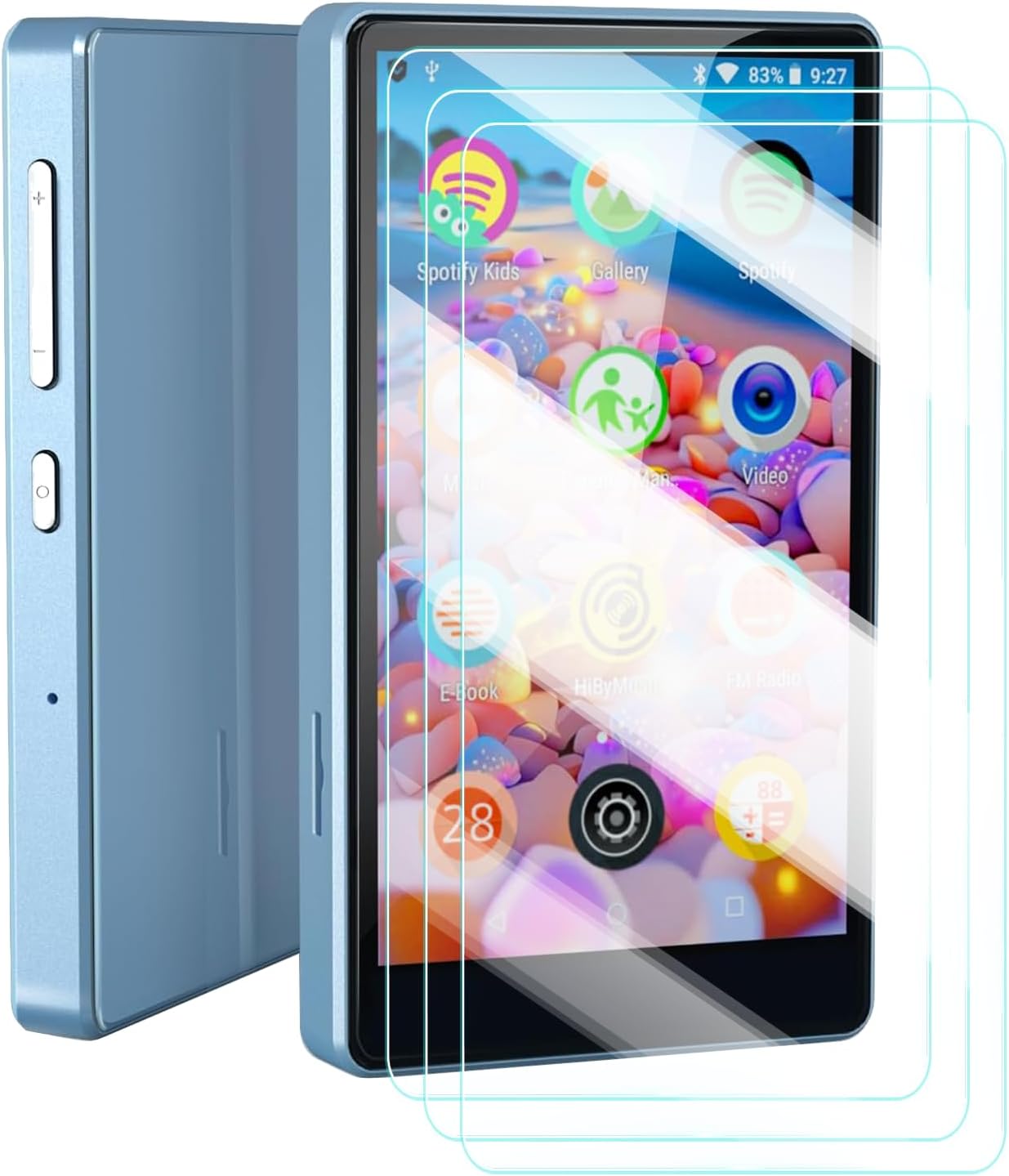 UYRUREL M4S MP3 4.0 MP3 3 Pack. Screen Protector for Luoran Kids Player Music Player, High-definition Scratch Resistant