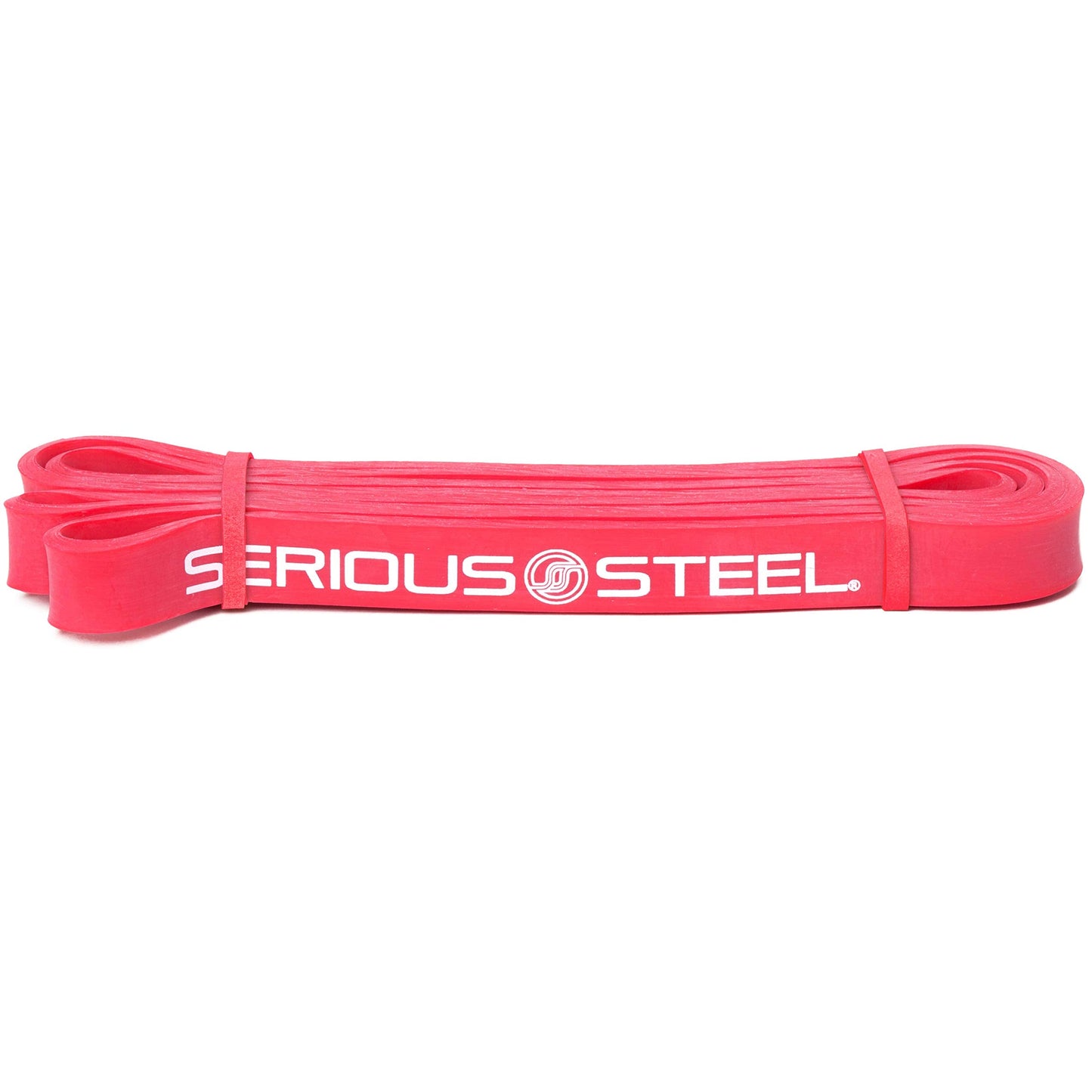 SERIOUS STEEL FITNESS Assisted 41" Pull-Up Band, Resistance & Stretching, Powerlifting & Pull-ups (#2 Red - Single Band)