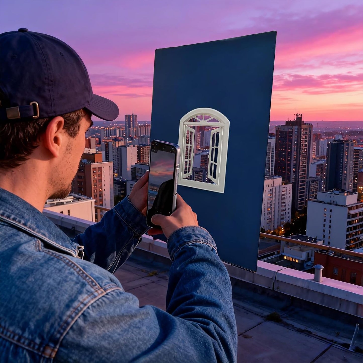 ZJHAHJY Creative Window Frame Photography Props - Portable Travel Viewfinder for Perfect Shots, Ideal for Journey