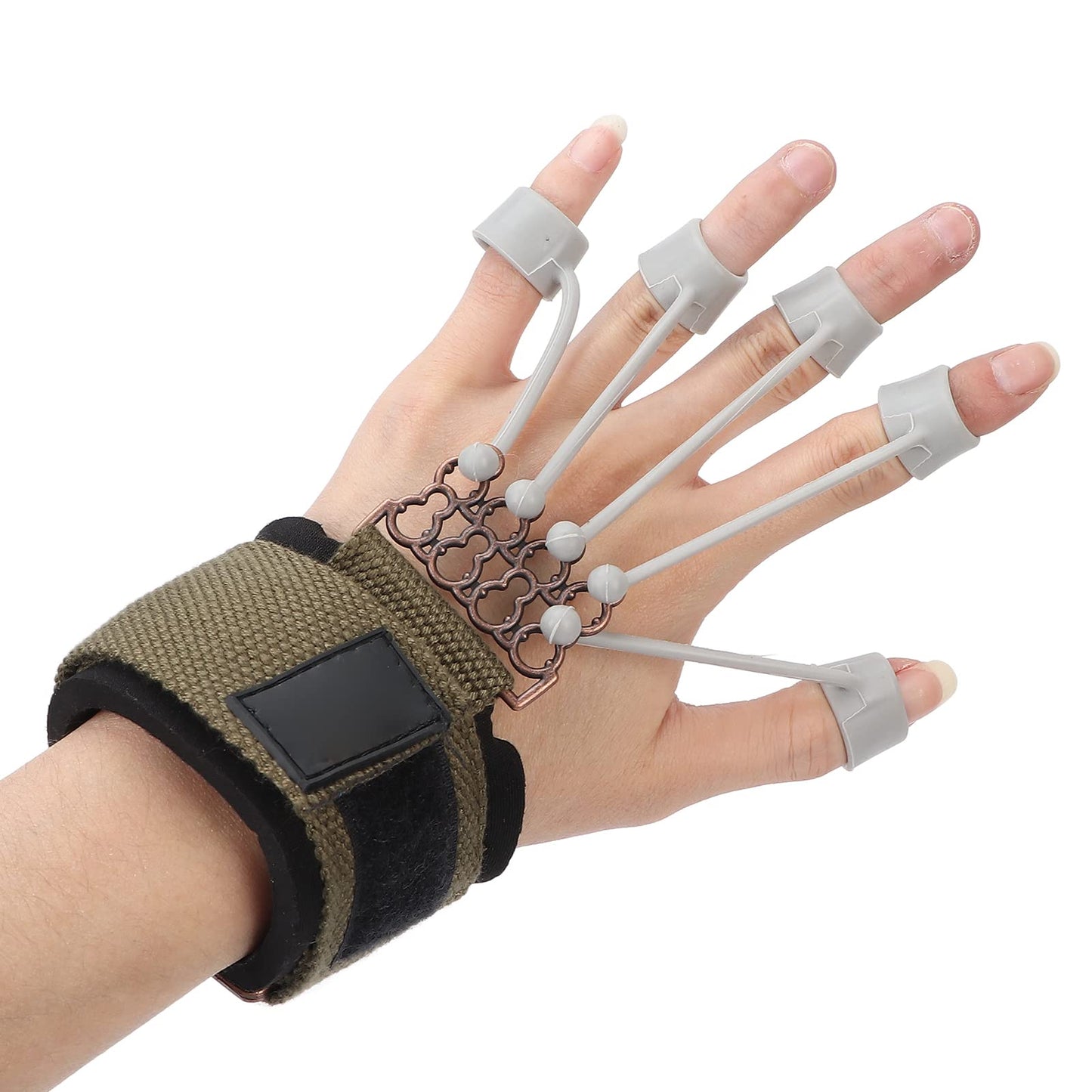 Finger Exerciser, 20Lb/40Lb Hand Grip Strengthener, Hand Strengthener Finger Band Guitar Finger Stretcher Hand Yoga Equipment for Forearm, Arthritis, Carpal Tunnel (Green 20 lbs)