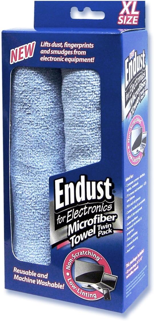 Endust 2-Pack (END11421) for Electronics; Microfiber Towel