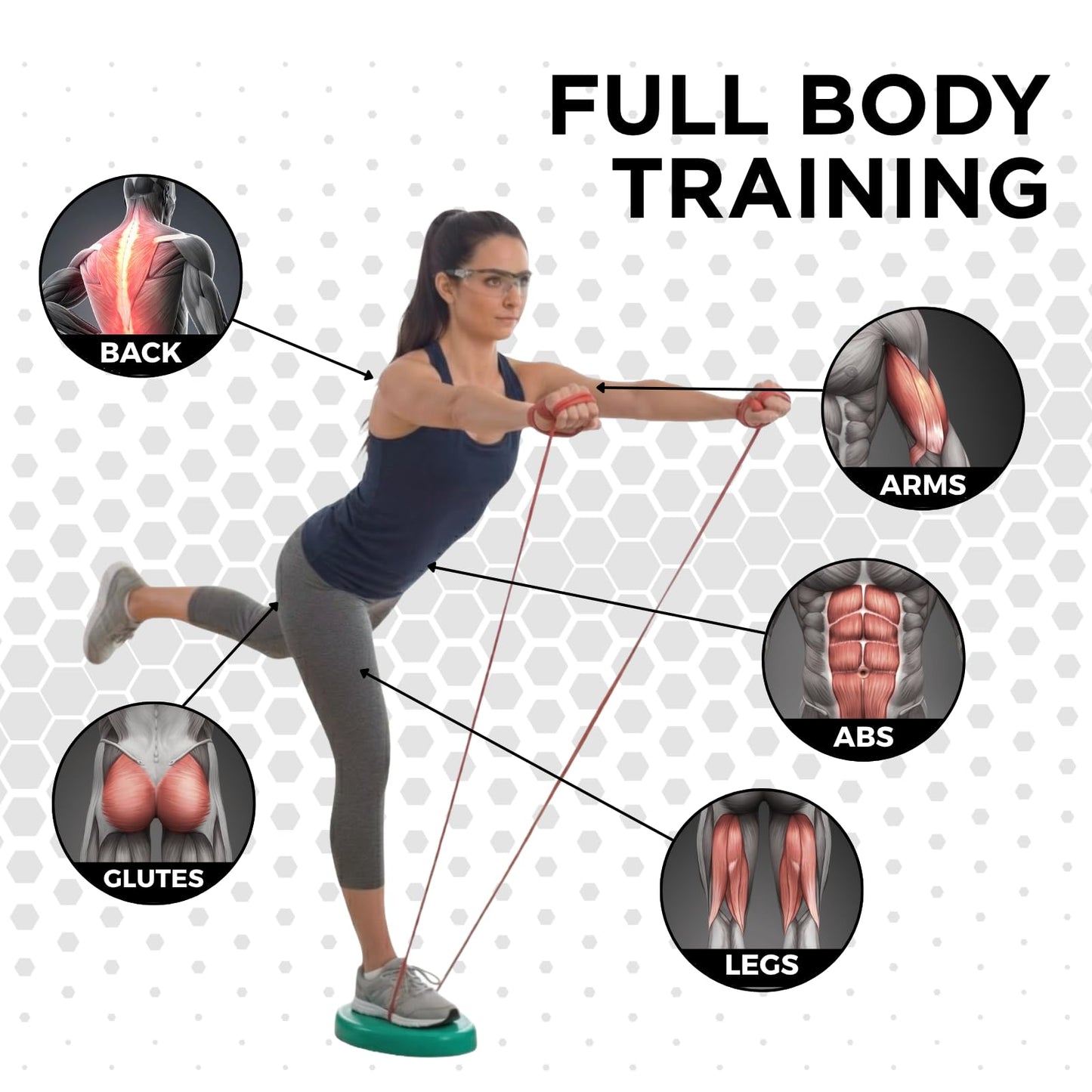 THERABAND Resistance Tubes, Begginer Set, Yellow, Red, and Green, 5 ft Latex Tubing, Home or Clinic Use, Cut-to-Fit, Color-Coded Resistance Bands for Upper & Lower Body Workouts