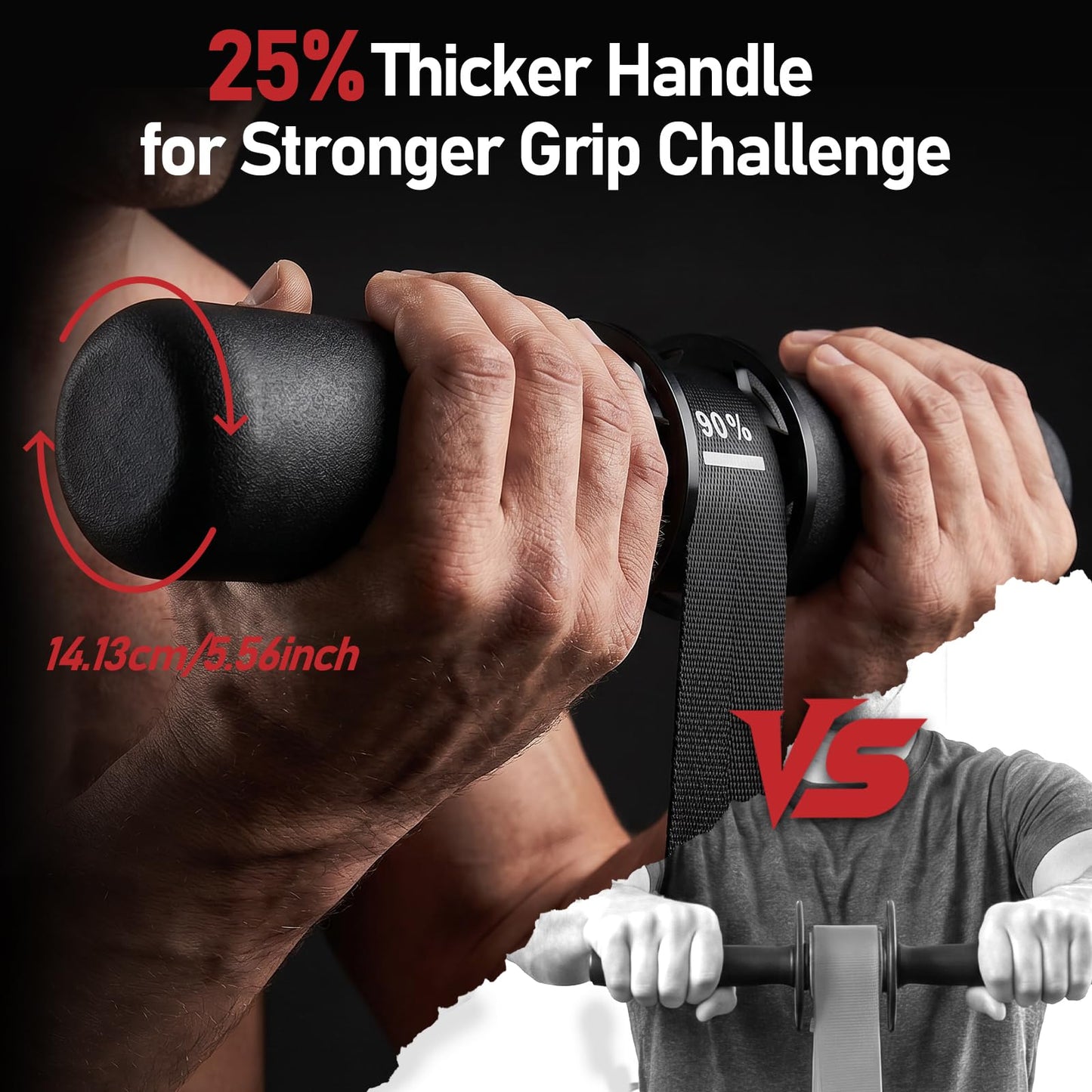 FitBeast Wrist Roller Forearm Strengthener & Forearm Exerciser Set with Adjustable Resistance Grip Strength Trainer & Loading Pin, Fits 1" & 2" Weight Plates for Grip, Wrist & Forearm Training