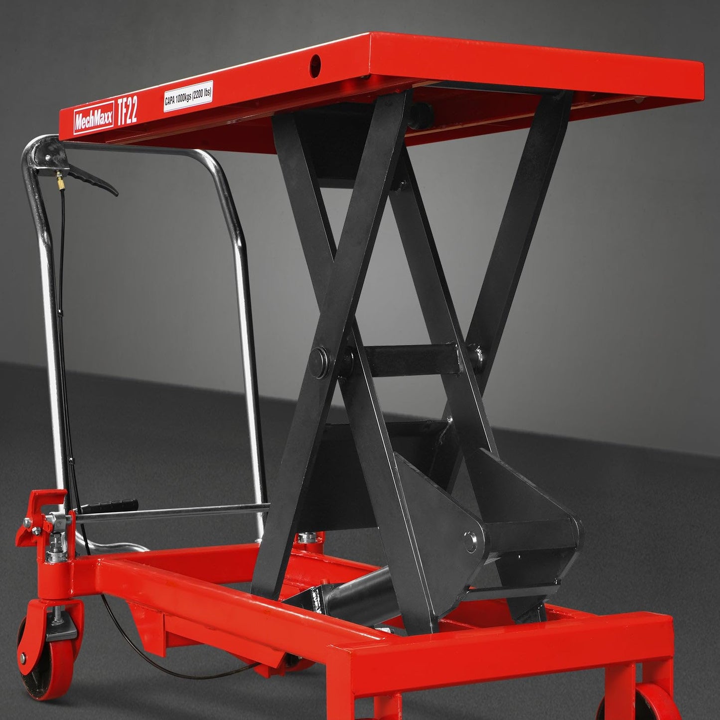 Mechmaxx Mobile Scissor Lift Table Cart 2200lb Capacity,Platform Size39.4" x 20.2",Height39.4,Model TF22