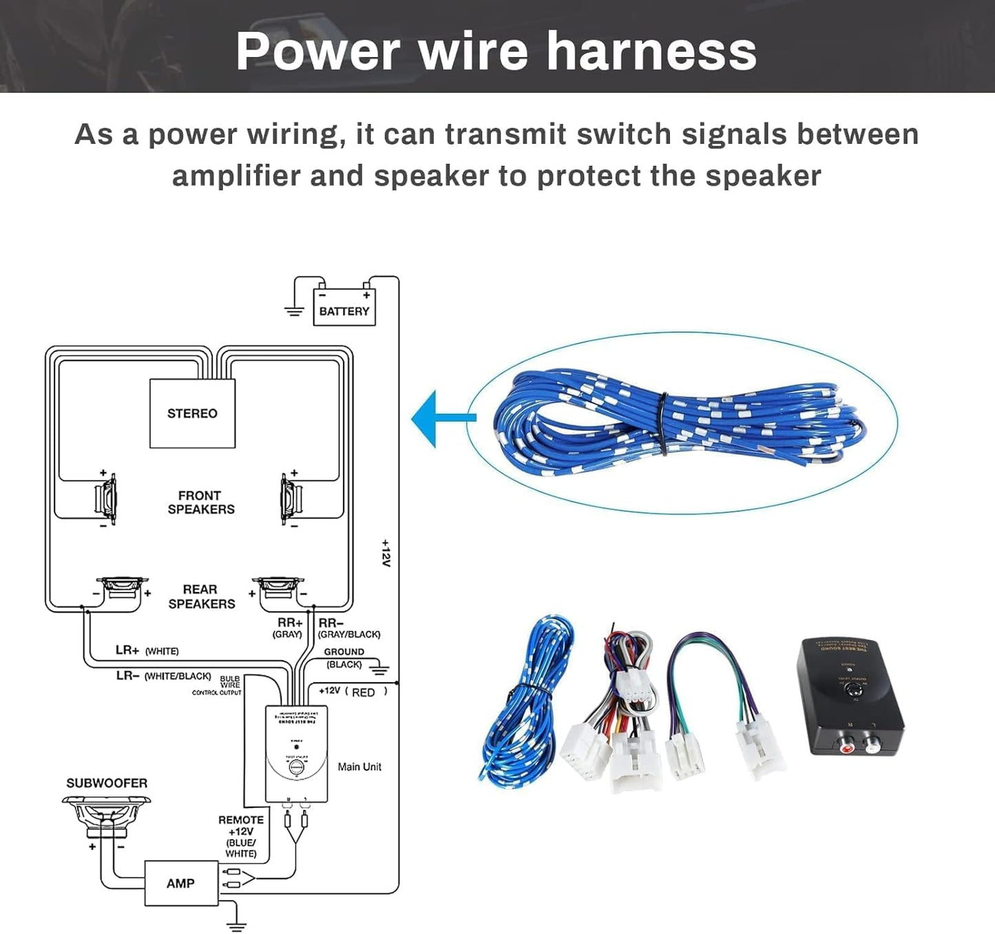 1988-2017 2012-2019 NuIth Car Radio Amp Amplifier Wiring Harness Adapter Compatible with Toyota Subaru Vehicle Non JBL