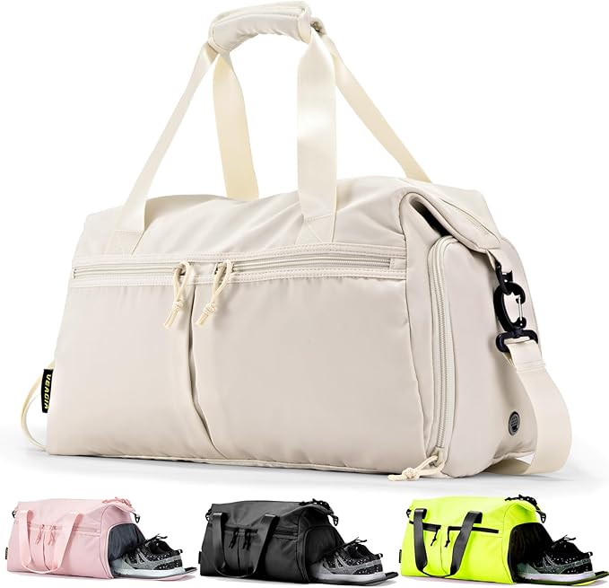 Weekender Duffel Bag with Shoe Compartment And Wet Pocket-Luggage Everyday Overnight Bag for Men and Women Travel-Carry On Gym Bag