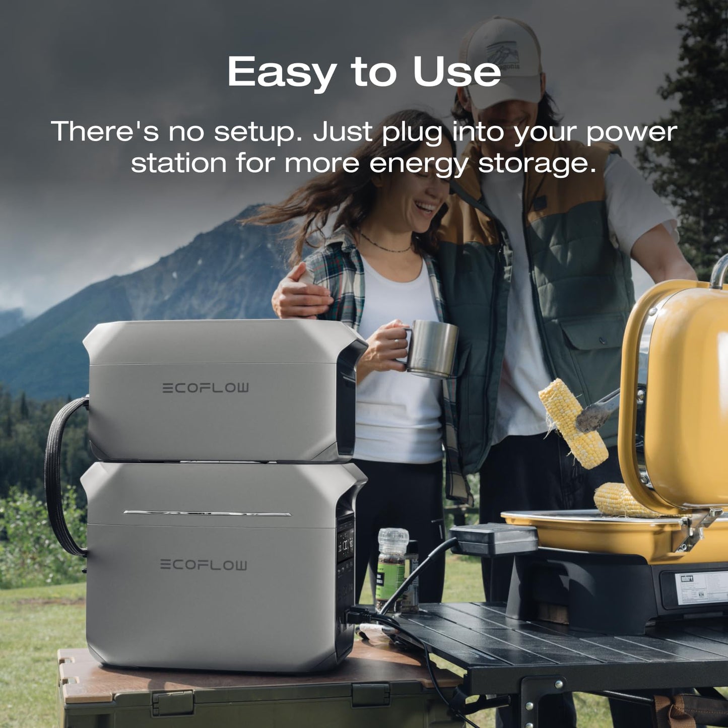 EF ECOFLOW Delta 3 Series Smart Extra Battery, 1024Wh LiFePO4 Expansion Battery for Power Station Delta 2/Delta 3/Delta 3 Plus/Delta 3 1500