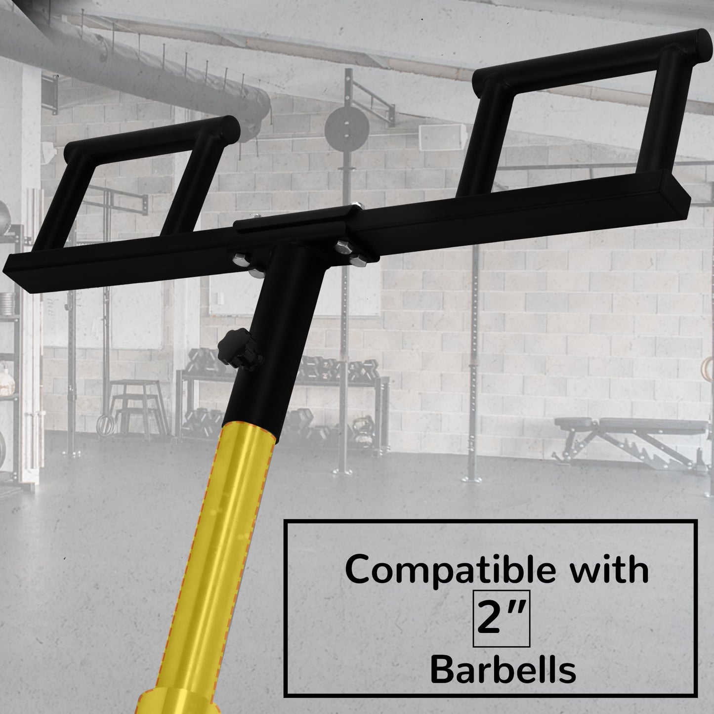 Fitvids Viking Press Landmine Handle Landmine Attachment Fits 2-Inch Olympic Barbell Heavy Duty Steel Black