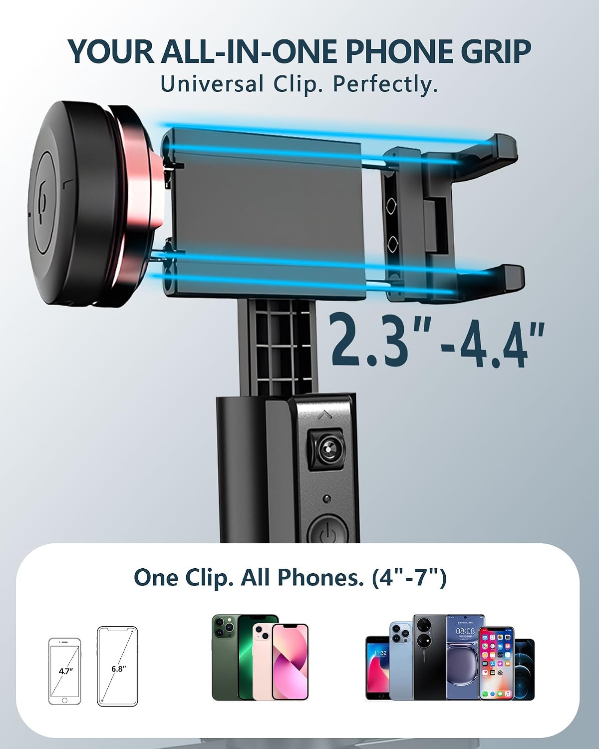 360 1/4-Inch Auto-Tracking Phone Tripod, Rotation Auto Face Tracking Tripod with Gesture & Remote Control, Cell Phone