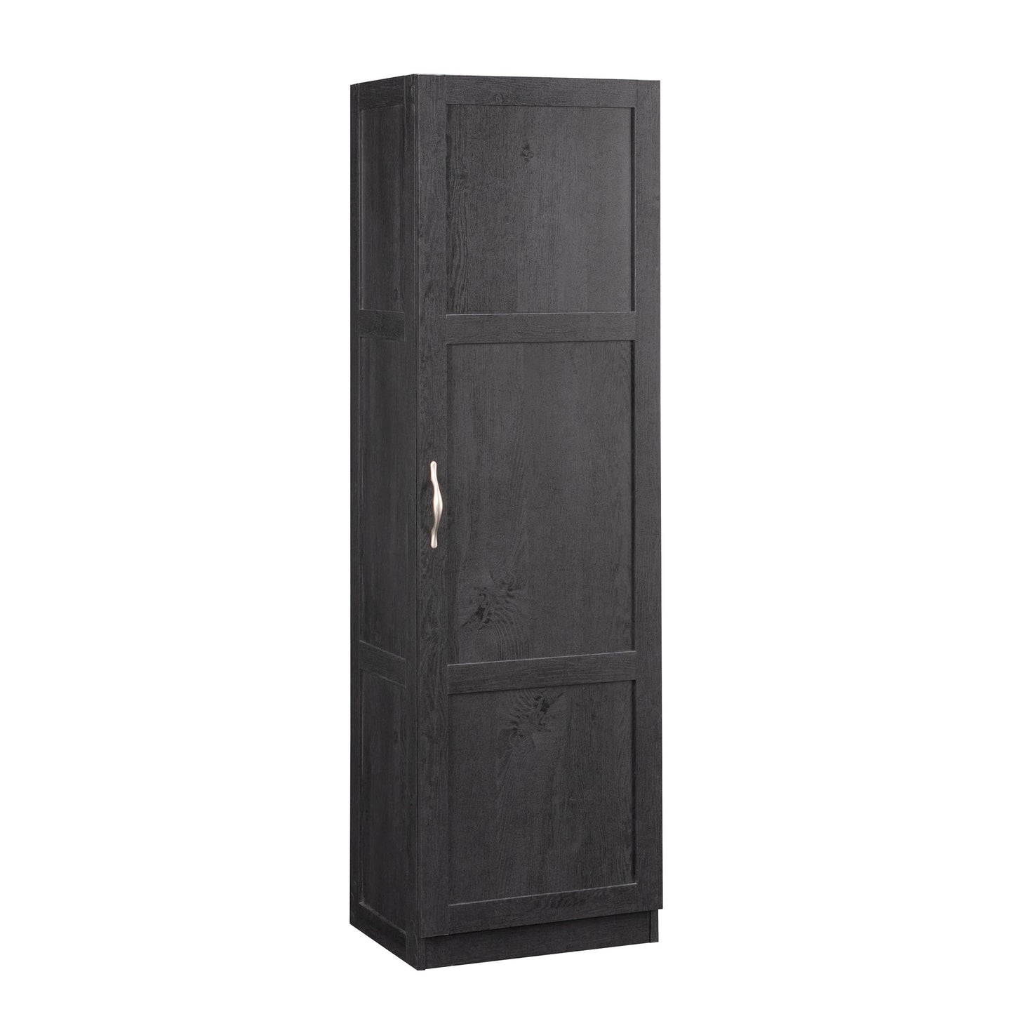 Sauder Miscellaneous Tall Storage Cabinet, Kitchen Pantry, Single Door with Adjustable Shelves, Raven Oak Finish