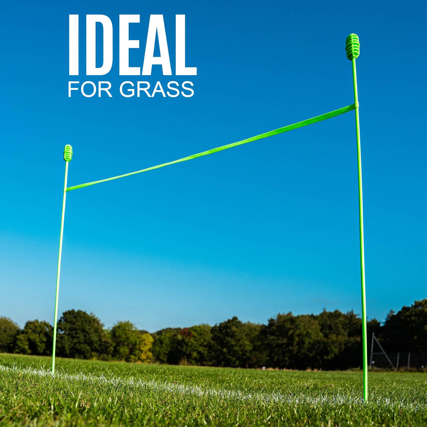 QUICKPLAY PRO Agility Poles Adjustable Height: use as (x10) 3FT Soccer Agility Training Poles OR (x5) 6FT Slalom Poles (Agility Poles x10 - for Grass)