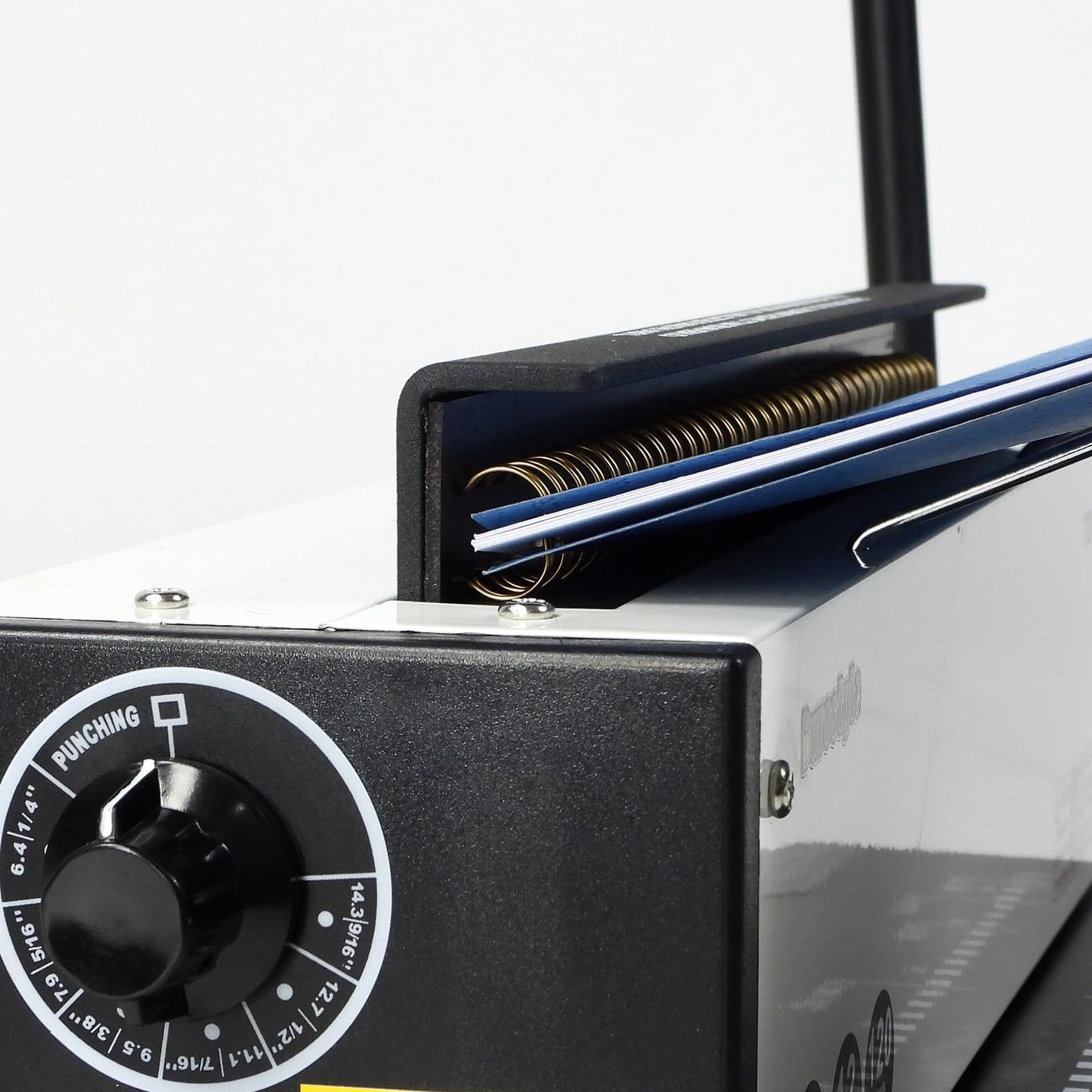 Burostyle TD-1200R Binding Machine, 3:1 Pitch Wire Binding Machine, 34 Round Holes, Punch 12 Sheets/Bind 120 Sheets with Sturdy Metal Construction