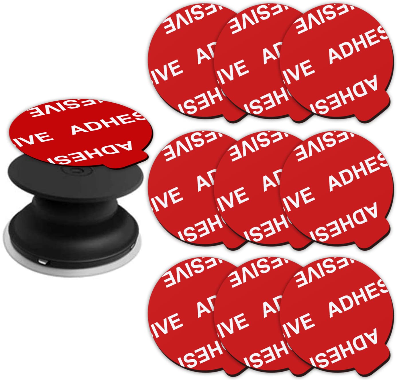 AZXYI 9 Pack 1.4 inches Very High Bond Sticky Adhesive, Adhesive Replacement for Socket Base, Double Sided Sticker