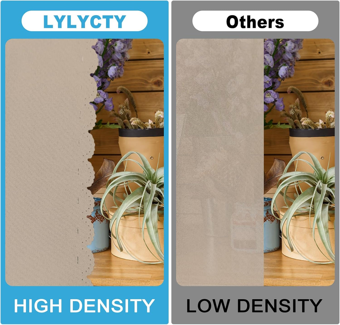 LYLYCTY 8X10 Beige Backdrop for Photoshoot, Professional Photo Backdrop Background Curtain for Product Photography