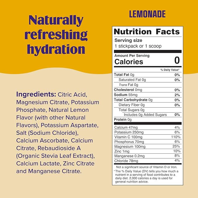 Ultima Replenisher Daily Electrolyte Powder Drink Mix ??Sugar Free ??Lemonade, 90 Servings ??Hydration Powder with 6 Key Electrolytes and Trace Minerals ??Keto Friendly, Vegan, Non-GMO