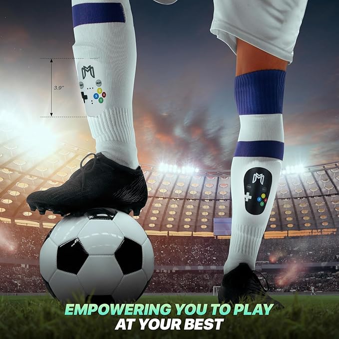 MiniGuards - Mini Shin Guards for Soccer Players - Tiny Shin Pads for Men, Women, Teens - Miniature Shin Guards 3.9 x 2.4 inch - Perfect for High Level Soccer Athletes