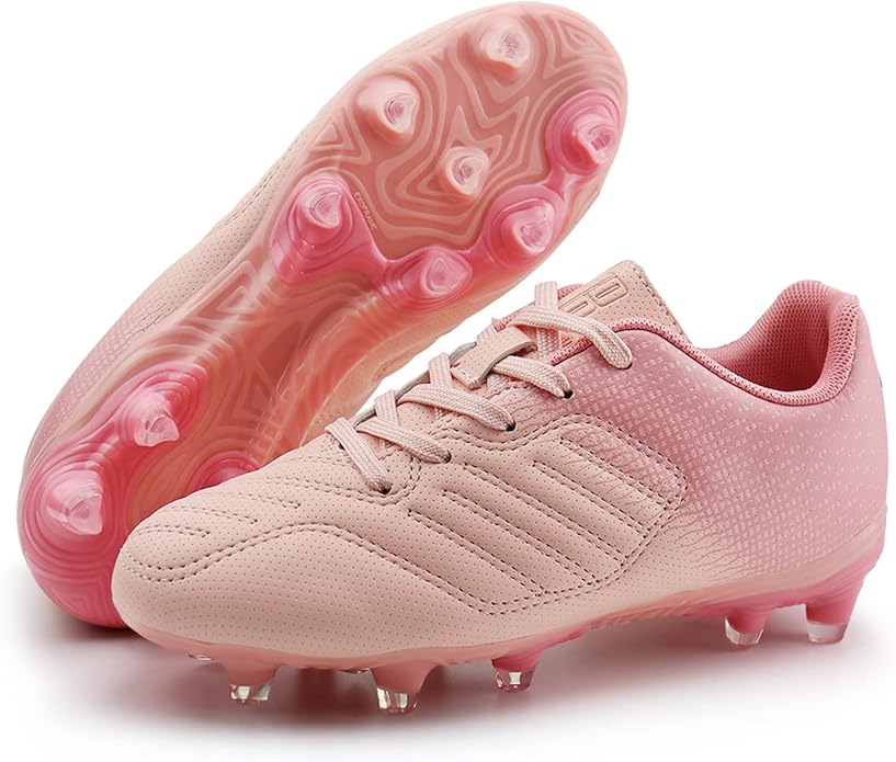 brooman Kids Soccer Cleats Boys Girls Athletic Outdoor Football Shoes