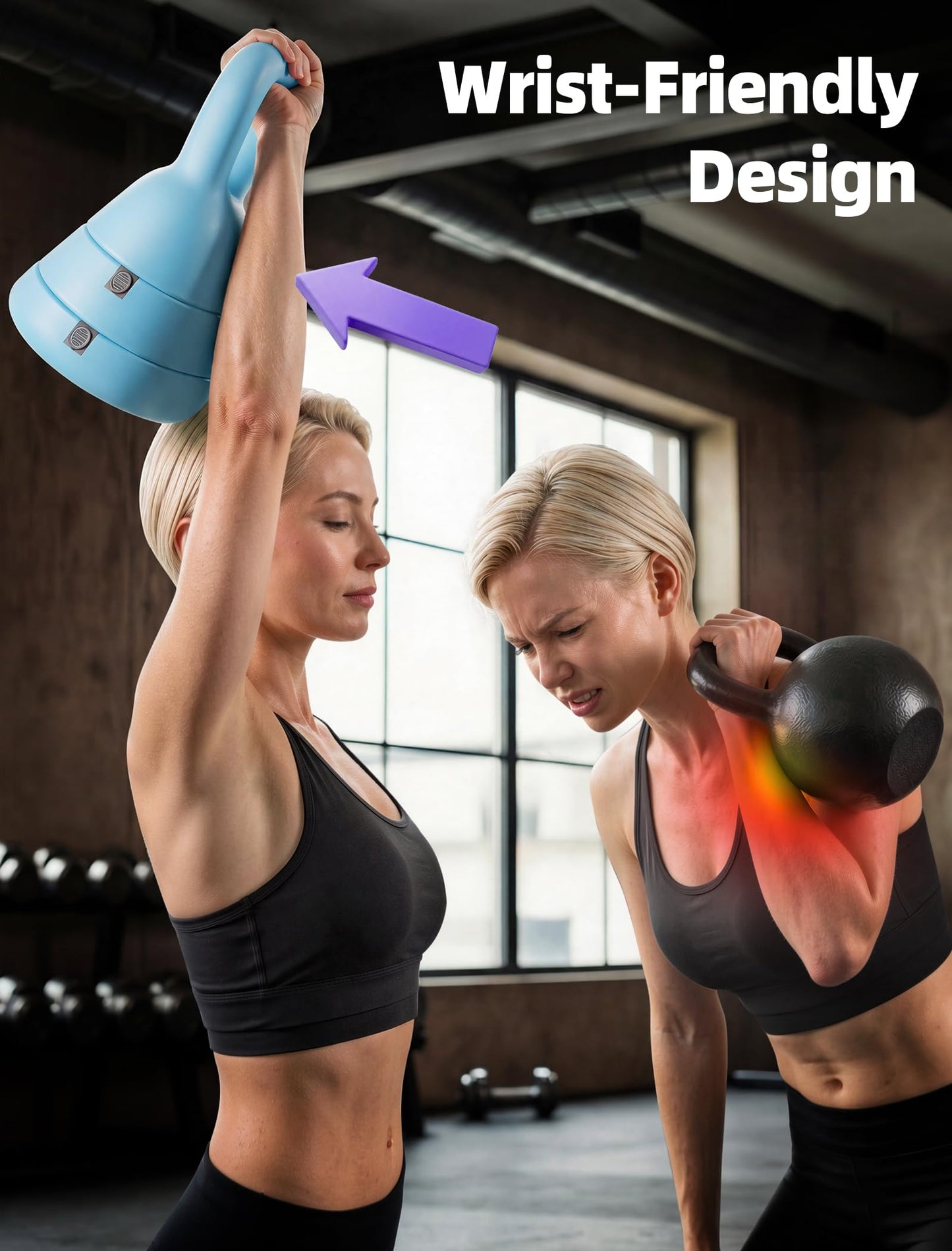 EAST MOUNT 15LB Adjustable Kettlebell Set – 3-in-1 (5/9/15 LB), Compact Adjustable Weights, Wide Triangle Handle and Wrist-Friendly Design for Home Gym, Full-Body Workouts and Strength Training, Blue