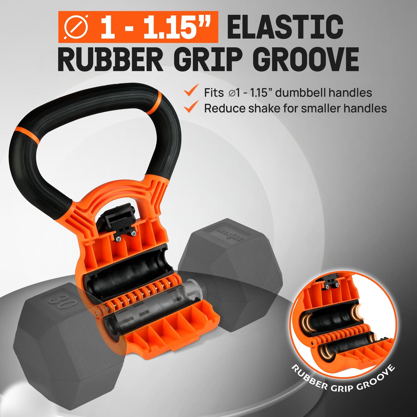 Yes4All Kettlebells Grip, Dumbbell Grip Handle, Convert Dumbbells into Kettlebell for Home Gym, Kettlebell for Weights Plate