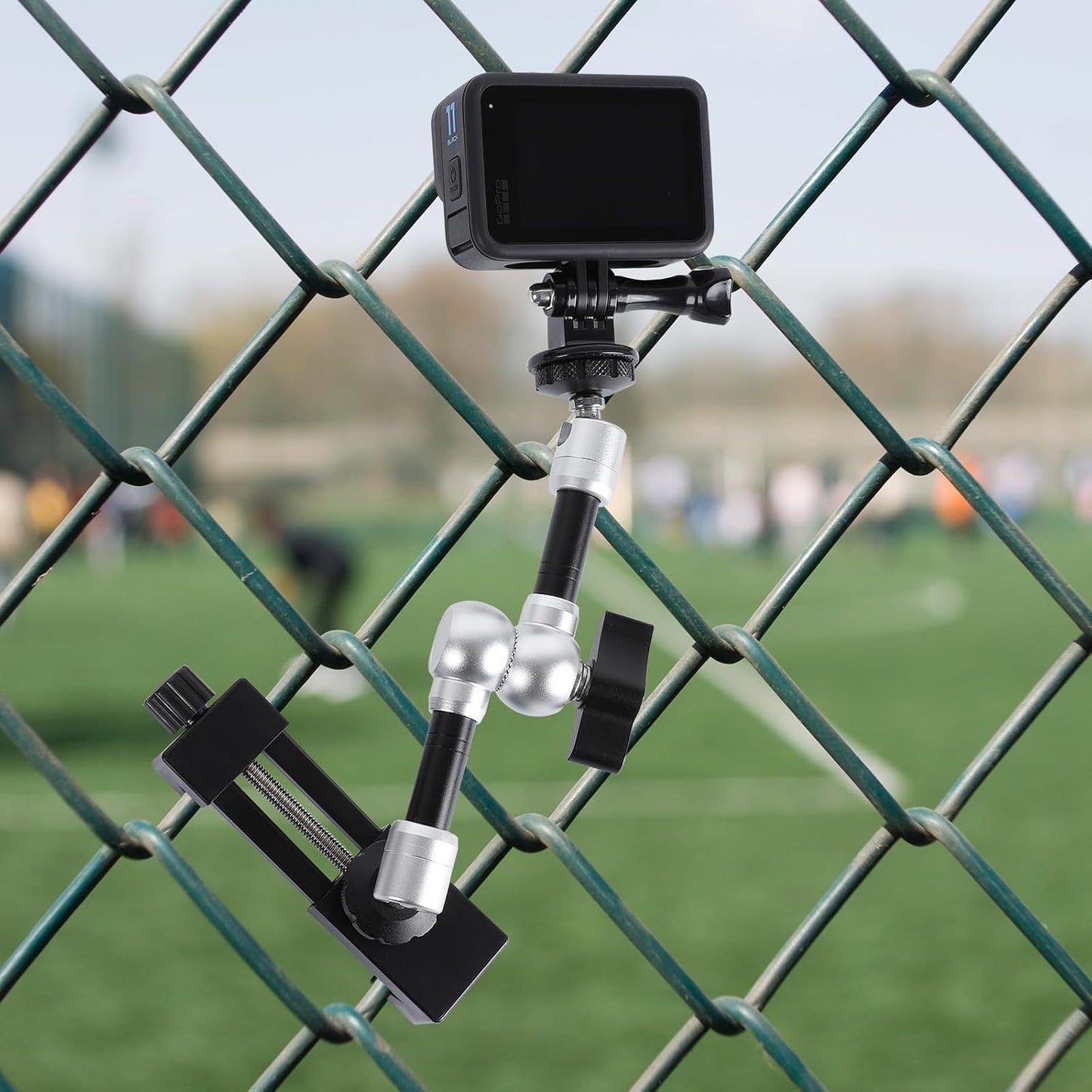FPN Camera Fence Mount for Live Streaming, Fence Phone Holder Mounting Kit for Game Changer to Recording