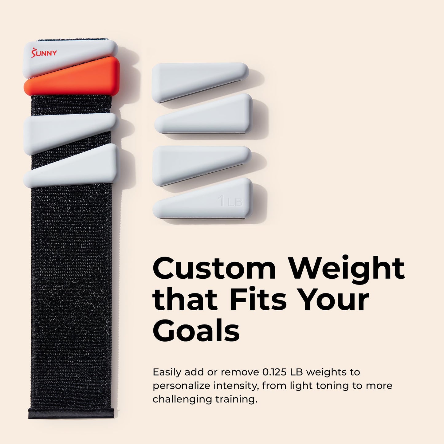 Sunny Health & Fitness Ankle Weights for Women & Men – Adjustable Wrist, Arm & Leg Weights in 1-2 lb Pairs | Ideal for Walking, Pilates, Yoga, Cardio & Strength Training