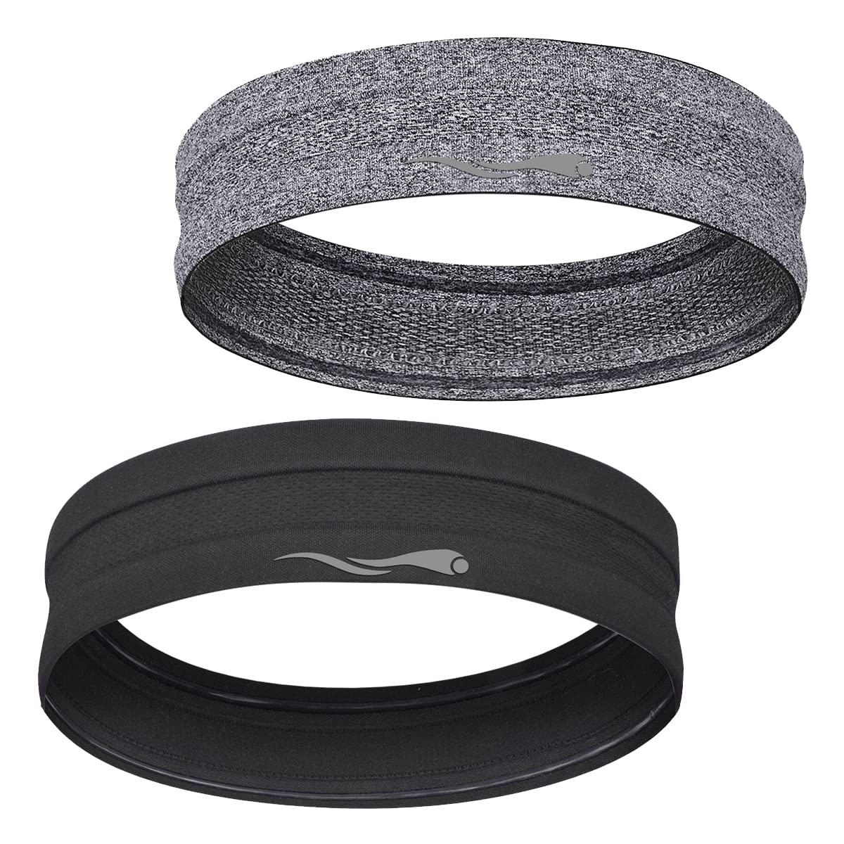 LUCKYGO Sweatbands Women Men│Super Absorbent Sweat Bands Headbands Nonslip Grip│Stretchy Soft Athletic Head Bands Workout Sports Fitness Exercise Tennis Basketball Running Gym Yoga Outside