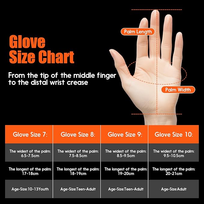 Youth&Adult Goalie Goalkeeper Gloves with Finger Protection Breathable Soccer Gloves with Strong Grips，6 Colors，Sizes 7-10