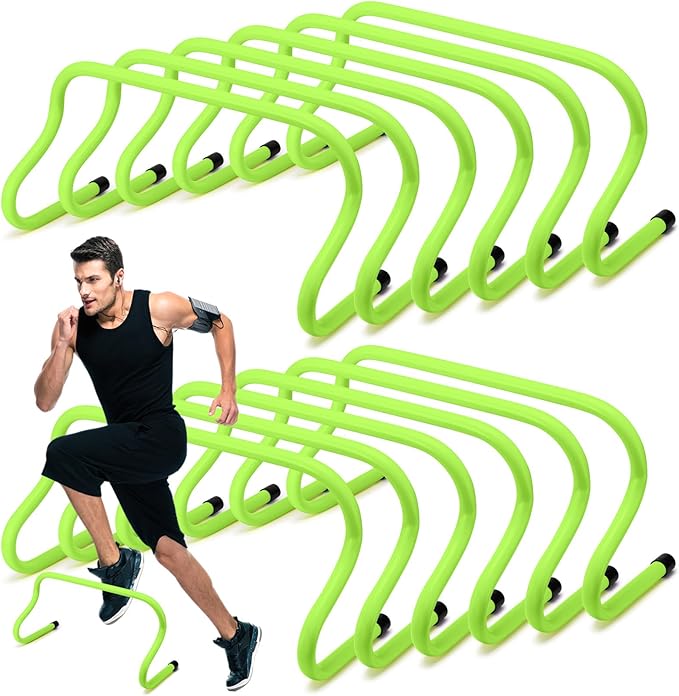 Wettarn 12 Pcs 9" Speed Training Agility Hurdles for Athletes Reliable Training Hurdle Plyometric and All Purpose Practice Equipment for Soccer Basketball Football