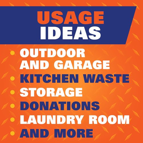 Hefty Easy Flaps 30 Gallon Trash Bags - Durable, Leak-Resistant Design for Easy Disposal