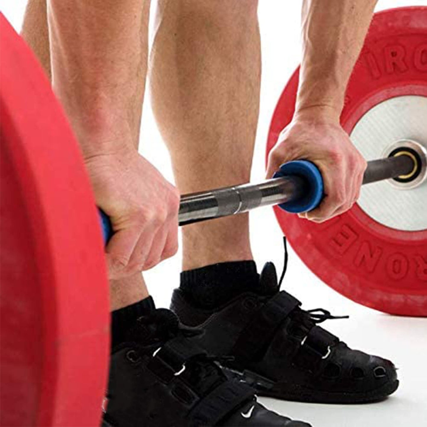 IADUMO Weight Thick Grips,Gym Dumbbell Grip,Thick Bar Training Adapter for Fat Bar Weight Lifting and Cable Attachments Fitness Training Rope Grips for Body Arm Forearm Builder Strength (Gray)