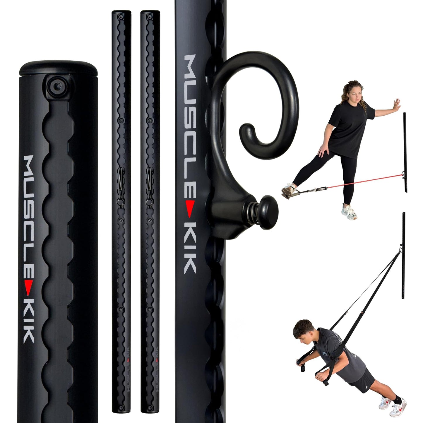 Aluminum Wall-Mounted Anchor Fitness System - Adjustable, Multi-Functional, Space Saving Home Gym Solution for Strength Training, 100+ Exercises, Easy Installation, 300lbs Capacity