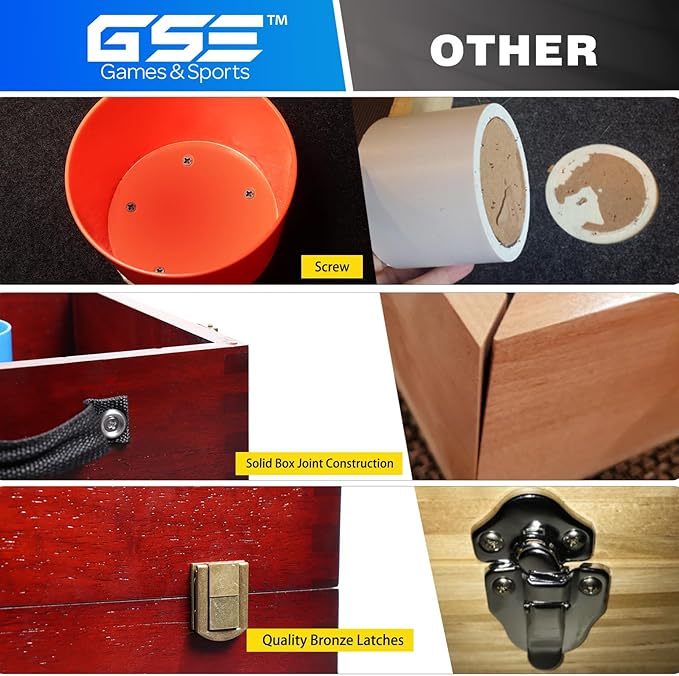 GSE Games & Sports Expert Premium Wood Washer Toss Game Set with 8 Washers with Bottle Opener for Adults and Family. Portable Lawn Game for Beach, Backyard, Pitching, Tailgating, Camping