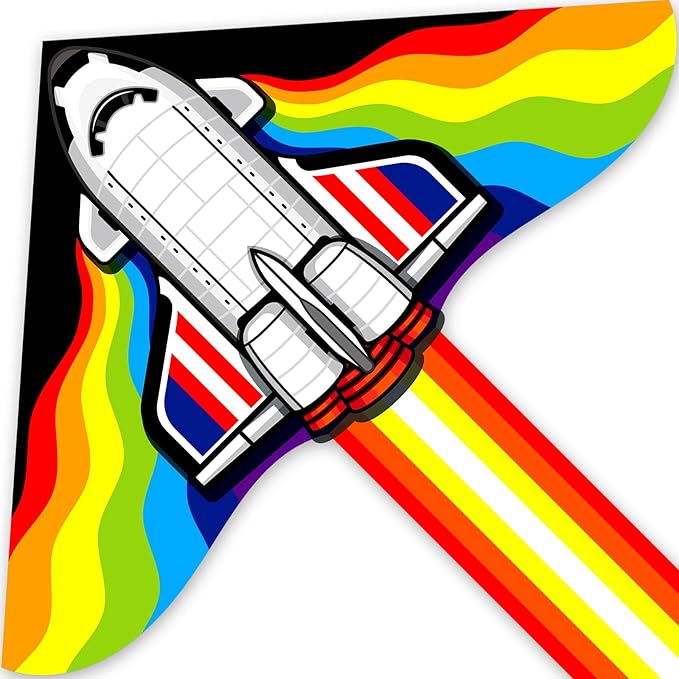 Delta Kites for Kids & Adults, Extremely Easy to Fly, Single Line Beach Kite