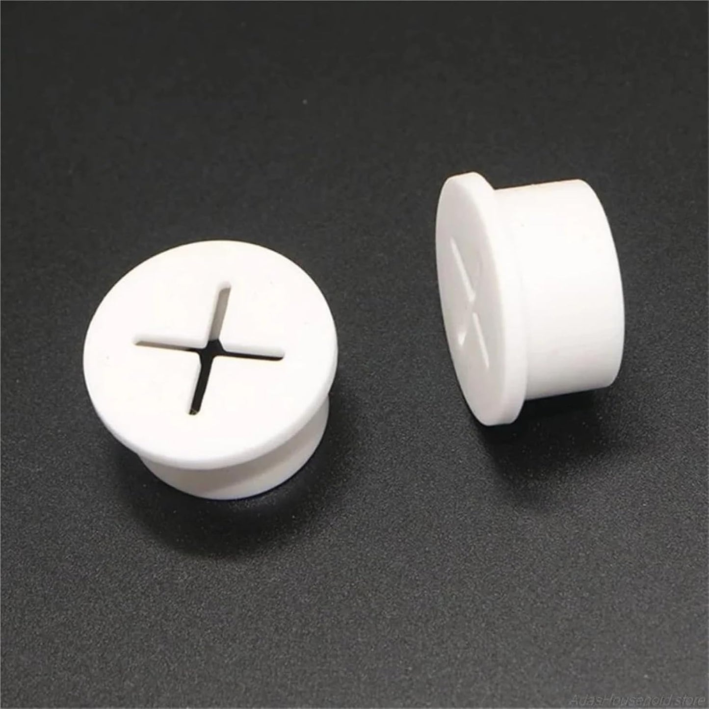 CHYLMAPHEN Grommet Grommets Organizer(White,6PCS_25MM) Round Cable Cord Table TV Console Hole Cover Wire Organizer