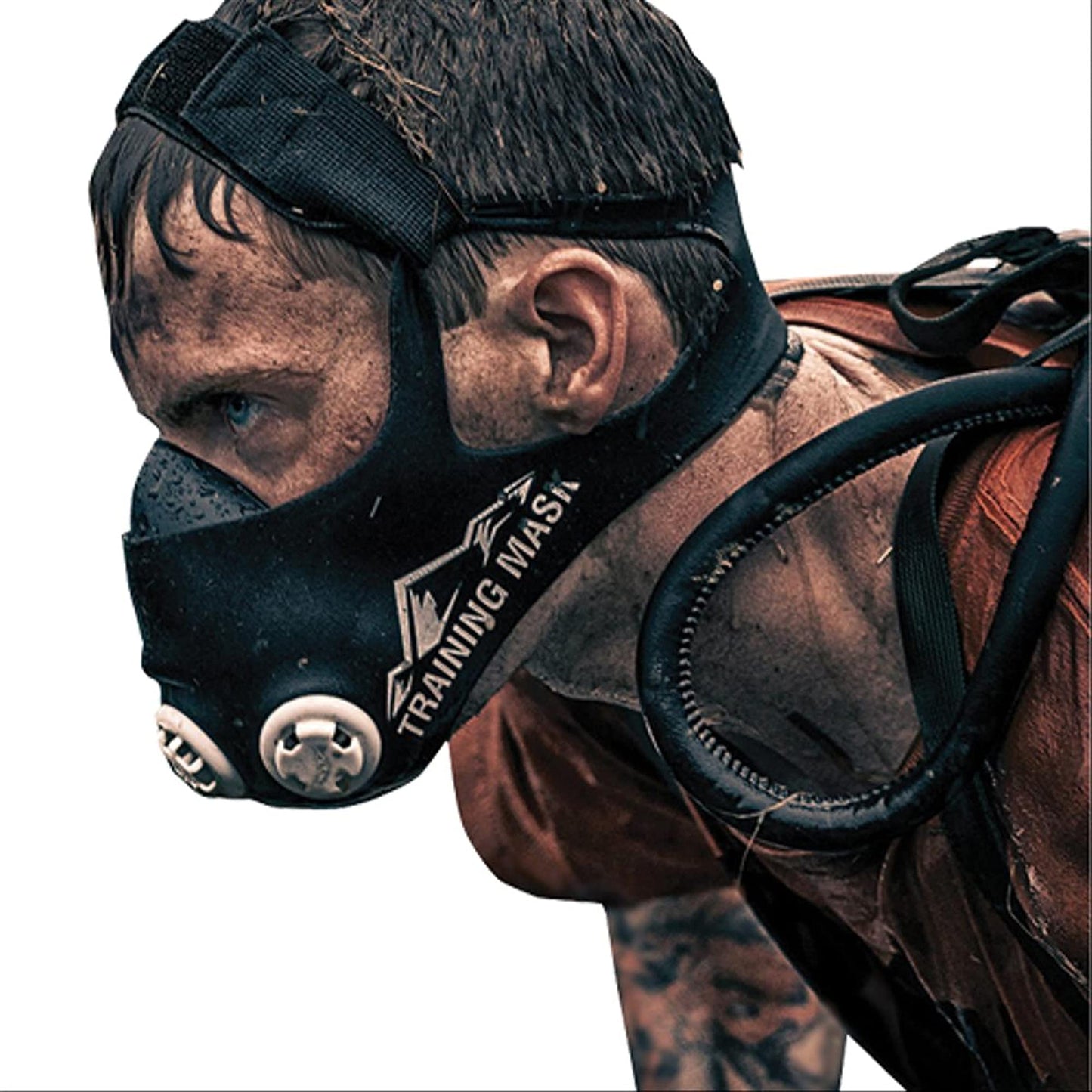 TRAININGMASK - Masks Straps for Training Mask 2.0, Mask Extender Strap Only, Adjustable Band for Running Breathing Mask, Black