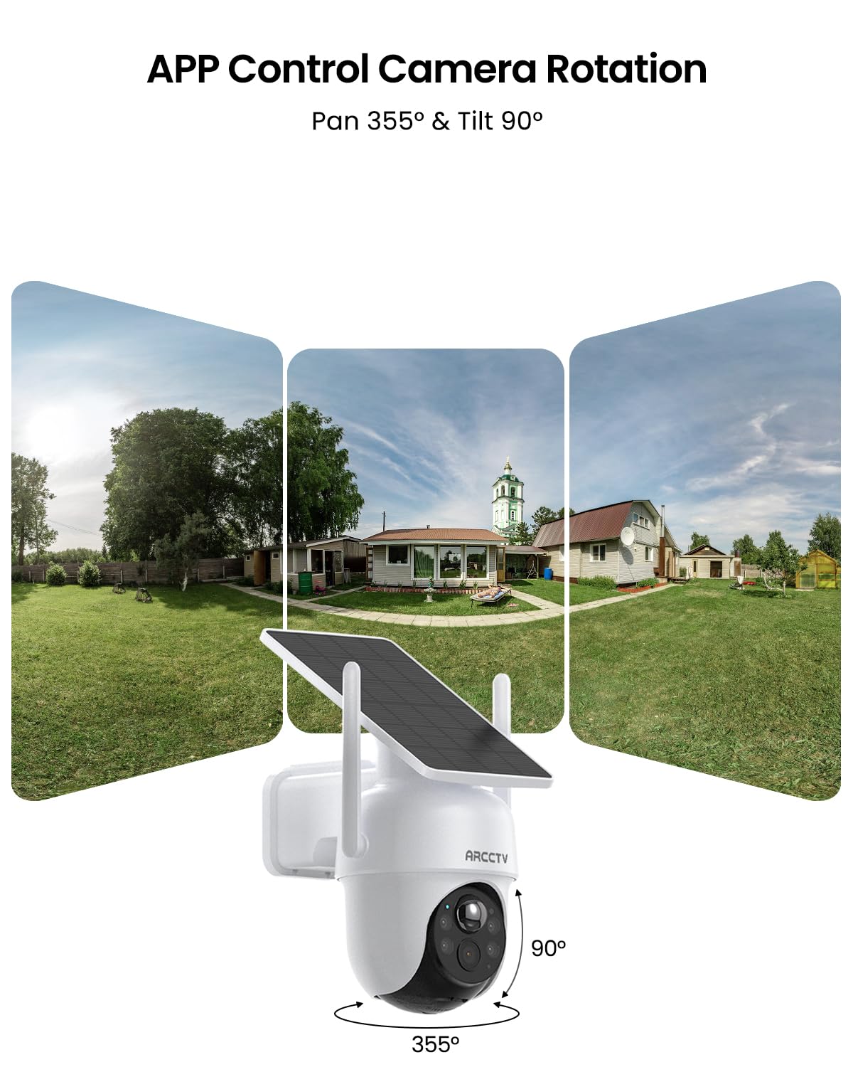 Security Cameras Wireless Outdoor, No Monthly Fee Solar Camera Outdoor Wireless, 4-Camera 2K Home Security Camera System with Base Station, Local Storage, PIR Motion Detection, Color Night Vision
