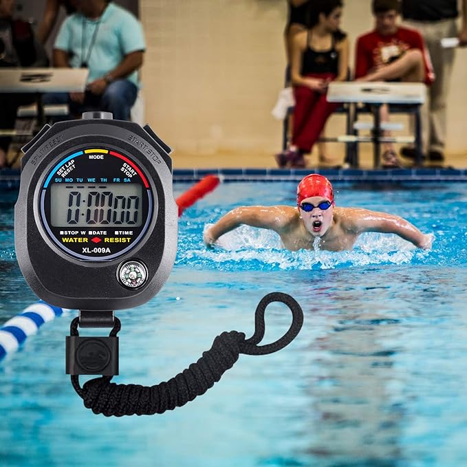 KingL Digital Stopwatch Timer - Interval Timer with Large Display (Stopwatch*5)