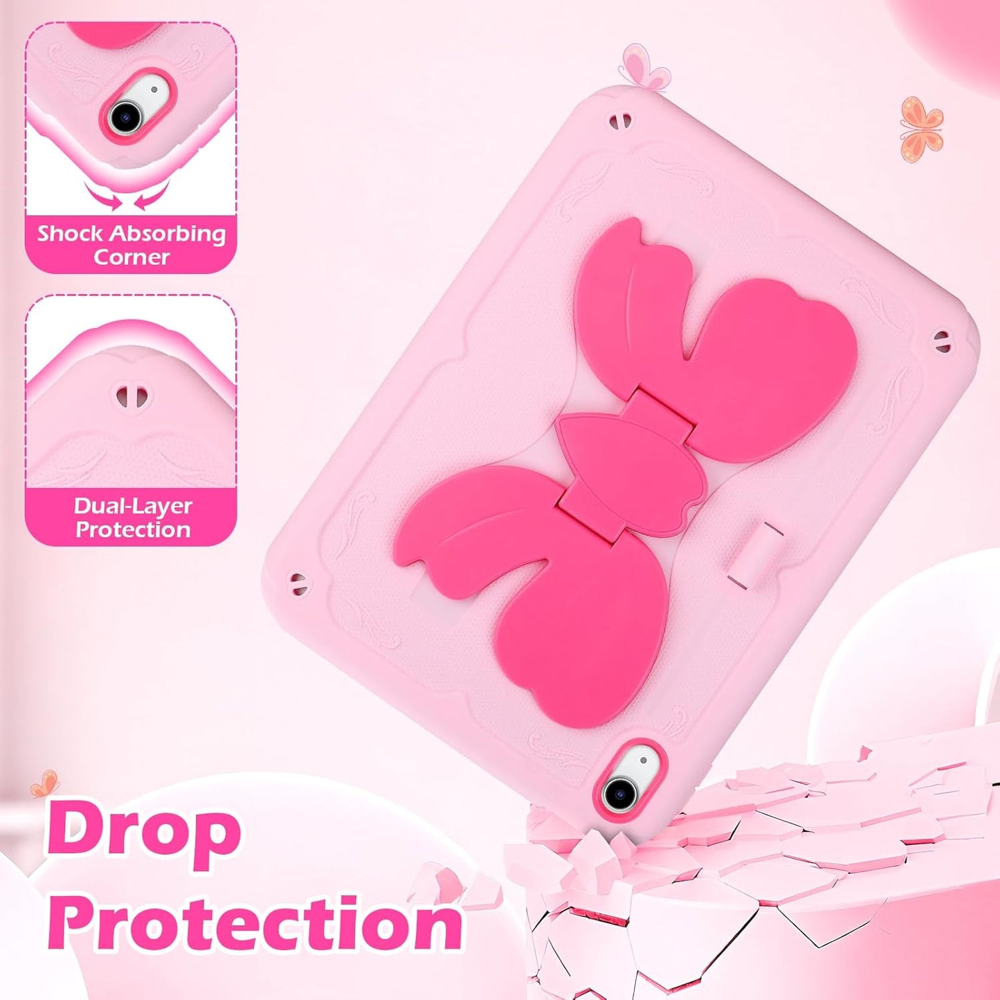VOFUOE A16 11th 2025 11 Inch, 10th 2022 10.9 Inch for iPad Case Generation for iPad Generation Case for Kids Girls