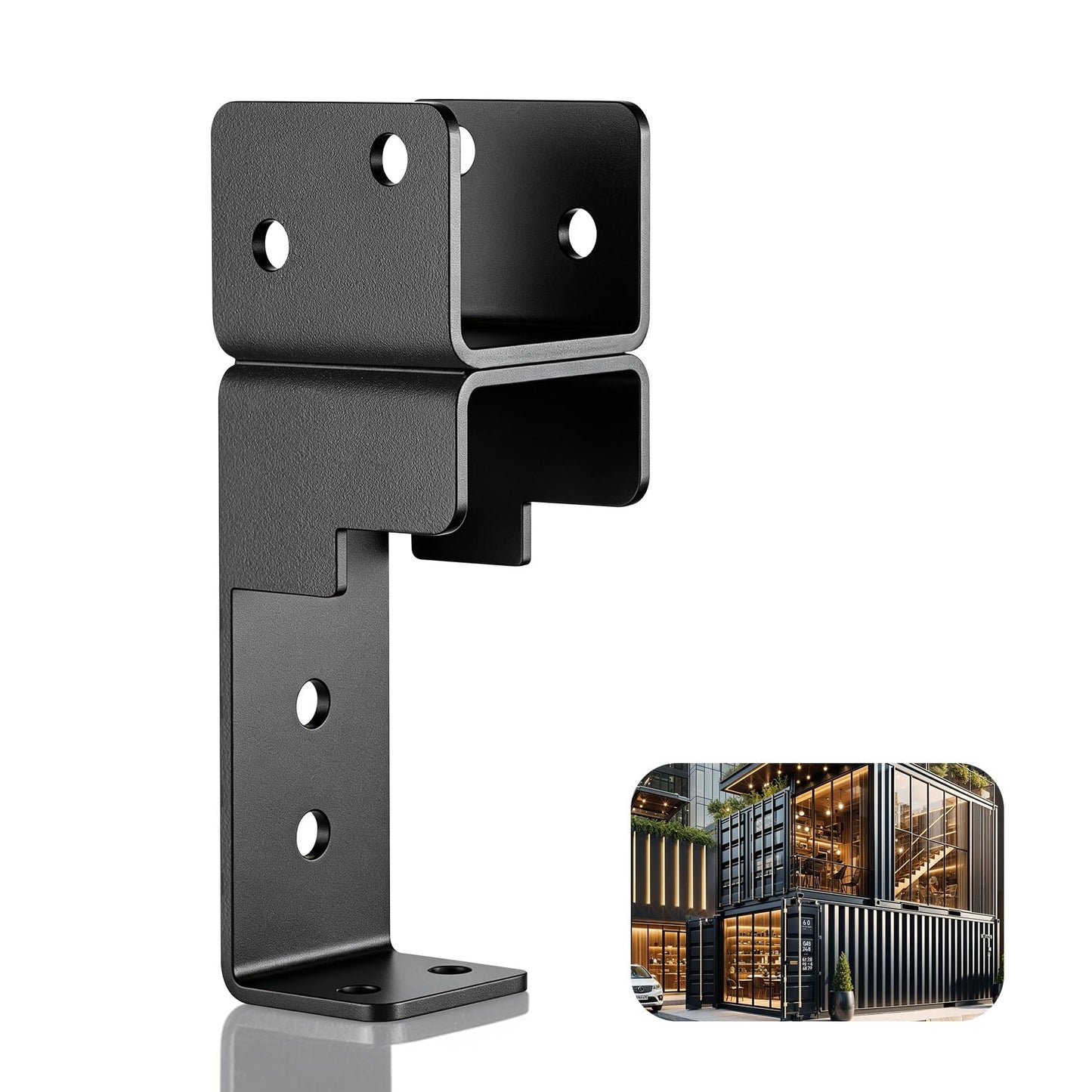 𝟐𝟐𝐏𝐂𝐒 Wood Truss Brackets for Shipping Containers, Heavy Duty 20ft Container Exterior Truss Brackets, Fits 2x4/2x6 Lumber, for Container Home, Office, Outdoor Bar