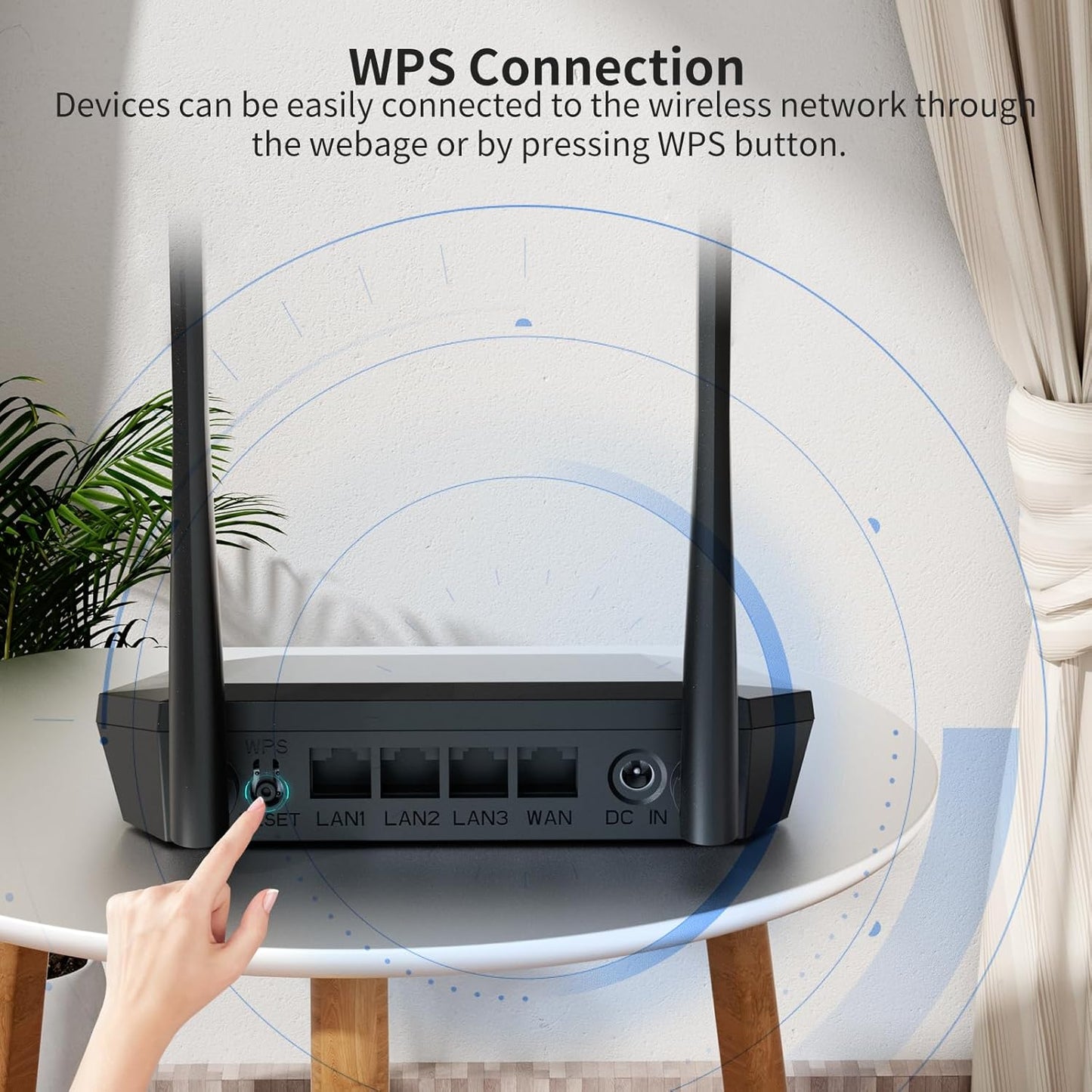 DBIT N300 Setup 2 4 (T1 Easy Wireless Wi-Fi Router Smart Home Internet Router - x High Power Antennas, x Fast Ethernet