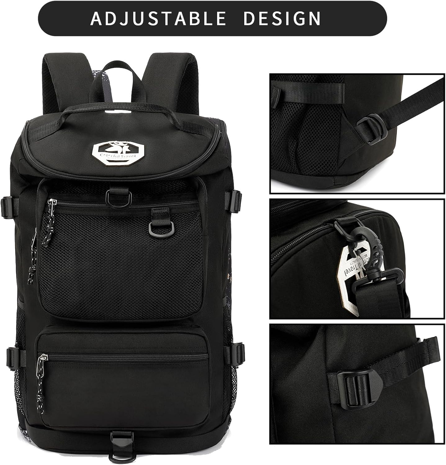 Generic backpack, 4 Solid color gym duffel bag wrestling bag,with shoe compartment, kinds of back method waterproof