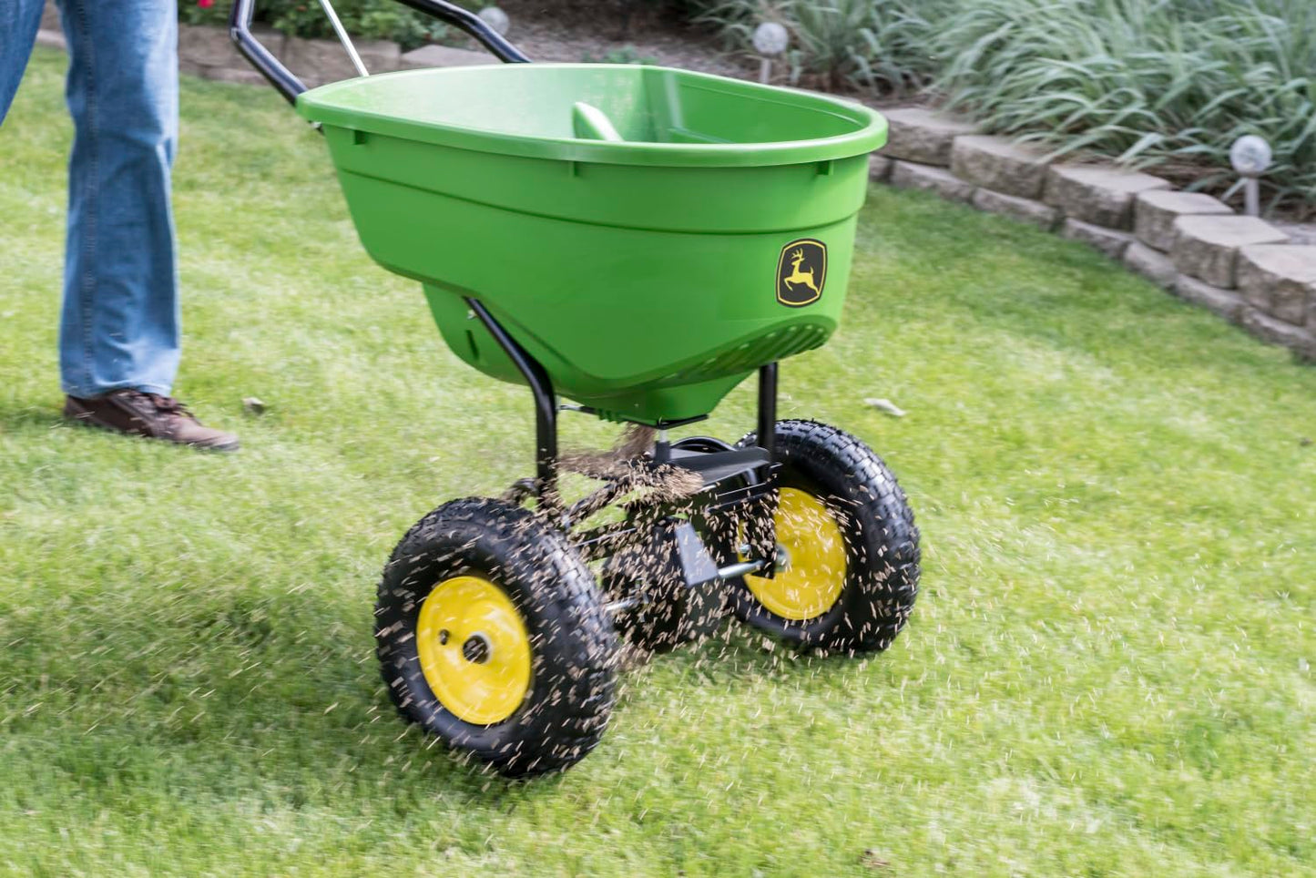 John Deere 130 lb. Capacity Push Broadcast Spreader 45-0462-JD