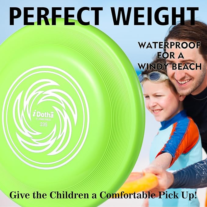 Sports Flying Disc - Compeition Flying Discs for Beach, Backyard, Lawn, Park, Camping and More - Great for All Ages Outdoor Flying Disc Training